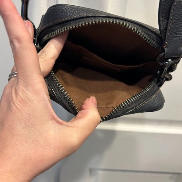 Coach Signature Canvas & Leather Crossbody Bag - Picture 2 of 6